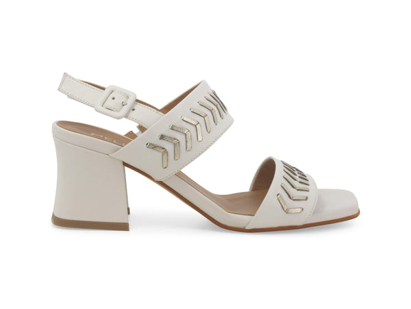 Melluso Donna Sandali Casual Chic due Fasce in Pelle Bianco N721W-238647